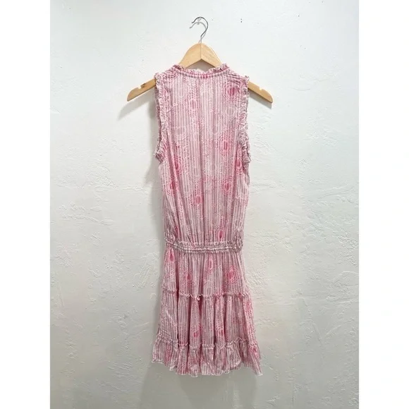 Poupette St Barth Clara Smocked Floral Mini Dress